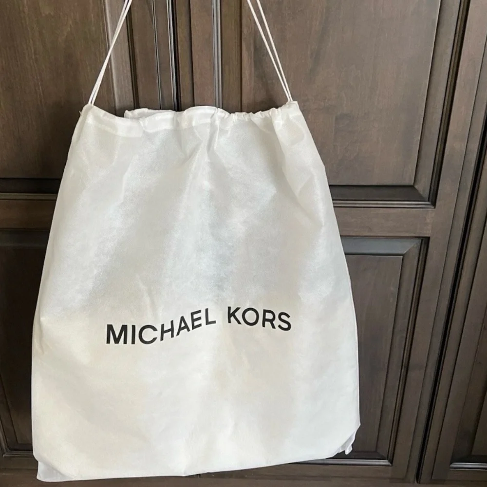 MICHAEL KORS Gold Tote Bag - Metallic Gold Women's Tote - Picture 8 of 10